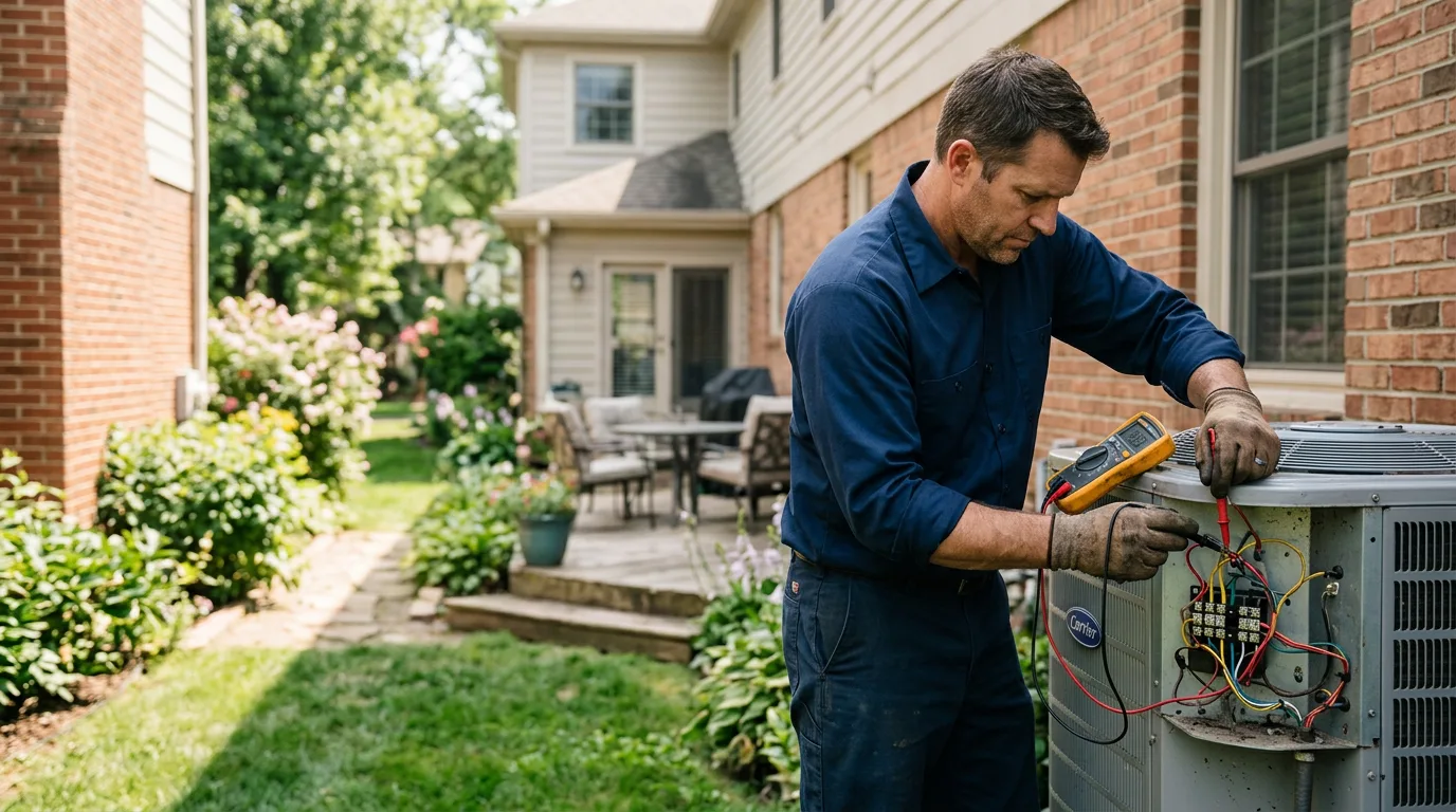 HVAC technician working near Campus, IL